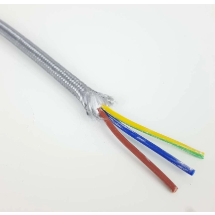 3 Core - Silver Cloth Lighting Cable