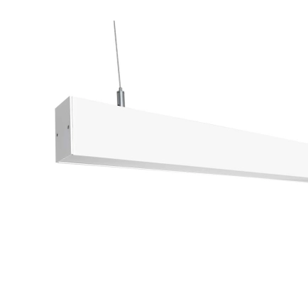 Slender White Linear LED pendant Light