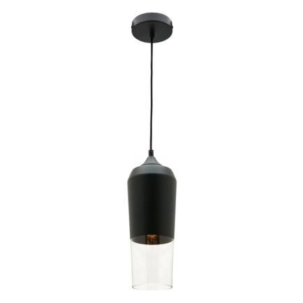 Slim 1 Light Black Pendant