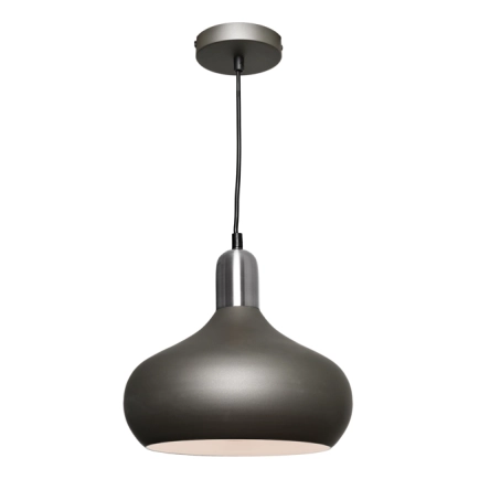 Cougar Lighting Sloan 1LT Pendant Charcoal/Satin Chrome