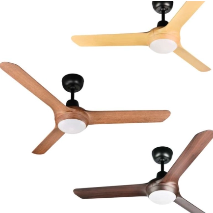 Ventair Spyda Timber Ceiling Fans - with LED Light kit