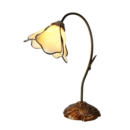 G&G Brothers Beige Single Lotus Table Lamp TL-AL6BG