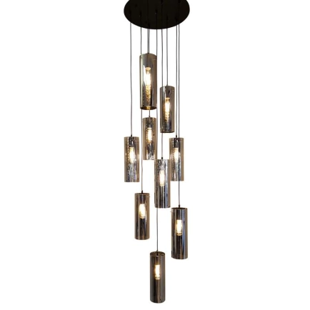 Ailia Imports Vanessa 9LT Smoke Cord Drop Pendant