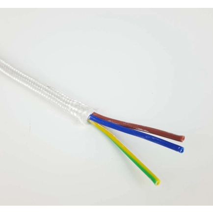 3 Core - White Cloth Lighting Cable