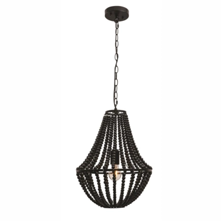 MG2621 Willow 1 Light Pendant Black