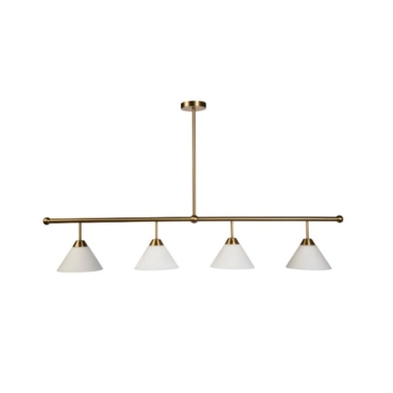 Fiorentino Lighting Zacha Opal Glass Gold Pendant