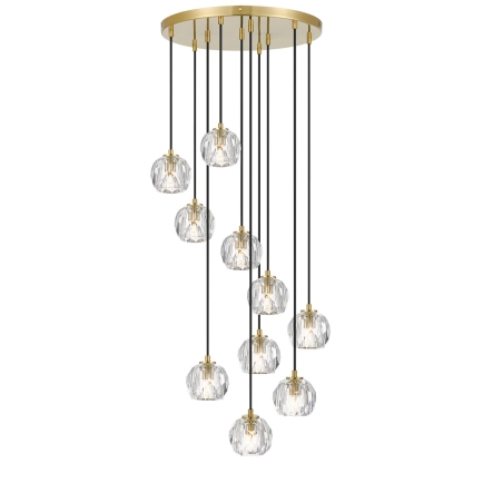 Telbix Lighting Zaha 10Lt Antique Gold Pendant