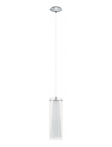 Pinto 1 Light Opal / Clear Glass Pendant 89832