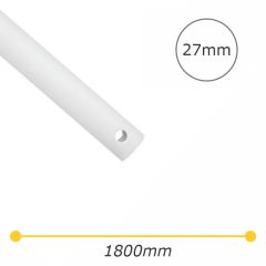 Eglo Lighting 1800mm Extension Rod - White 27mm - suits Tourbillion 