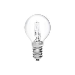Lusion Lighting 28W Fancy Round E14 3000K Clear Halogen Globe