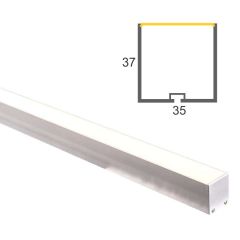 35mm x 37mm Silver Aluminium Extrusion - Havit 