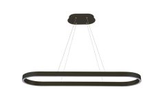 Ailia Imports Taree Oval Black Pendant