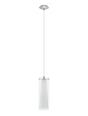 Pinto 1 Light Opal / Clear Glass Pendant 89832