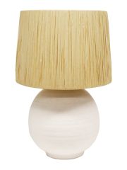 **Corfu White Raffia 967884 Table Lamp