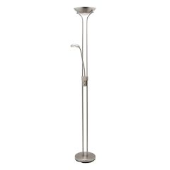 A42722 Buckley Brushed Chrome Floor Lamp - Mercator