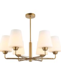 Abbey2 6 Light Brass Pendant Light