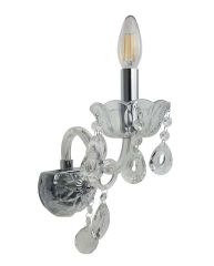 Allegra 1 Light Clear Wall Light