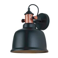 Alta 2 Black / copper wall Light