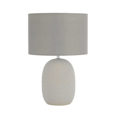 Arbro Grey / Grey Ceramic Table Lamp