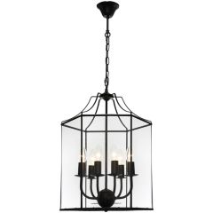 Couger Lighting Arcadia 6lt Black pendant