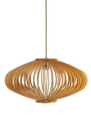 Bayron Natural Timber Pendant - 580mm Diameter