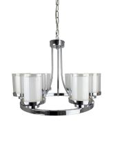 Ailia Imports Bedford 6 Light Chrome Pendant Light