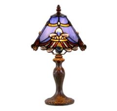 G&G Brothers TL-081072P/311S/2 Benita Periwinkle Cone Table Lamp