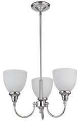 Benson 3 Light Chrome Pendant Light