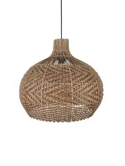Ailia Imports Brinda 1lt Cane Pendant Light