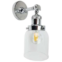 Ailia Imports - Brooklyn 1lt Chrome Wall Light