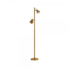 Carson Antique Brass 2 Light Floor Lamp