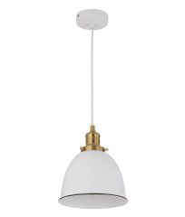 CLA Lighting - Cerema 1 Dome White 1 Light pendant light
