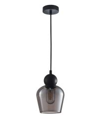 CLA Lighting Champan 1lt Pendant Smoke Glass 