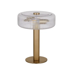 Deluca Metal/Gls FU3344 Table Lamp