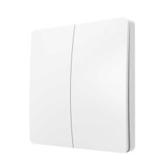 Lumenesk Lighting Wireless Switch 2 Gang White Kinetic Switch ES2254