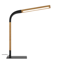 Telbix Lighting Dumas Black Timber Desk Lamp