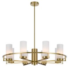 Telbix Eamon 8 Light Brushed Brass Pendant Light