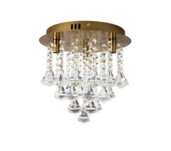 Ailia Imports Brushed Gold Close to ceiling 