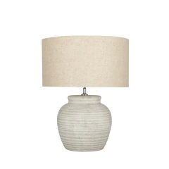 Edi Grey/Natural FU3293 Table Lamp