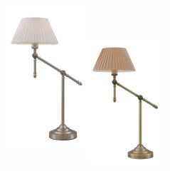 Telbix Elena Table Lamps - Nickel & Antique Brass 
