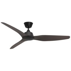 Mercator Guardian IP55 Black and Timber Ceiling Fan FC1110143BK
