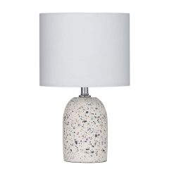 **Fenton White Table Lamp LXTLEM012