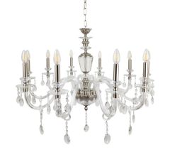 Ailia Imports Francesca 10 Light Crystal pendant