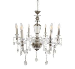 Ailia Imports Francesca 6 Light Crystal pendant