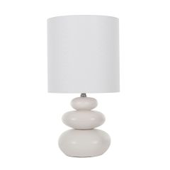 **Stones Wht FU3238 Table Lamp