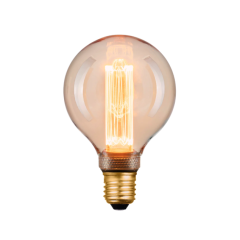 Mercator Lighting G95 Sphere 4W E27 1800K Vintage LED Amber Globe
