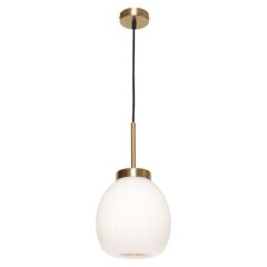 Garman 1LT Pendant Gold / Opal Matt Glass