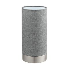 Eglo Lighting Pasteri Touch Lamp Grey Shade