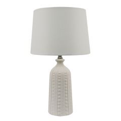 **DIMPLED WHITE COAST CERAMIC HACO357 TABLE LAMP