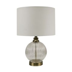 Brass Ball Clear Glass Sahara HASA360 Table Lamp